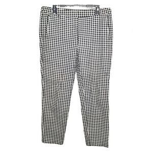 Adrianna Papell Trousers Black and White Plaid Size 12